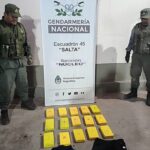 Gendarmería incautó 19 kilos de cocaína y detuvo a tres personas