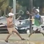 Violenta pelea de "trapitos" en el macrocentro: se agarraron a cuchillazos