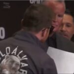 Bronca en Las Vegas: Canelo Álvarez presentaba la pelea con Munguía y casi termina a las piñas con De la Hoya